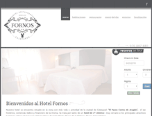 Tablet Screenshot of hotelfornoscalatayud.com